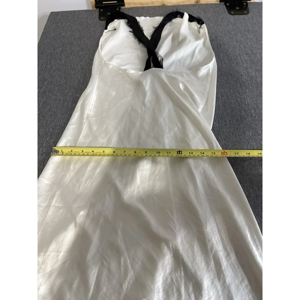Vintage Vera Wang Women's White Slip Dress Sz S